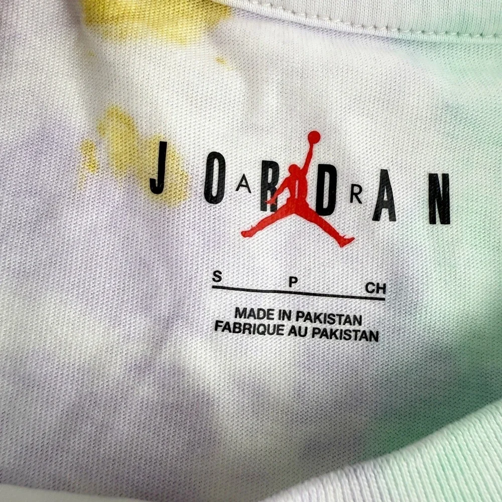 JORDAN‎ DNA Statement 85 Tie Dye Tshirt Size S Mens Purple Green New